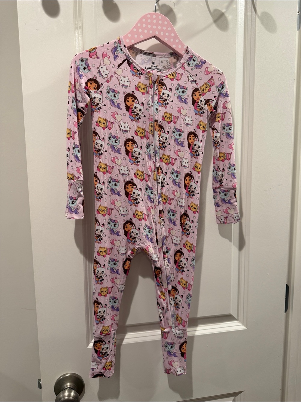 Girls Gabby’s Dollhouse Bamboo Zippy Pajamas size 12-18 months NWT